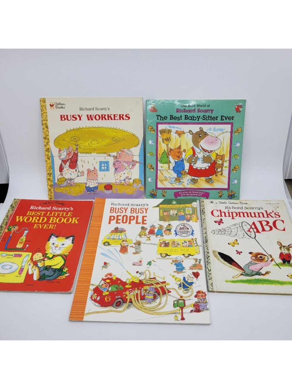 RICHARD SCARRY Lot of 56 Children's Books - BK201